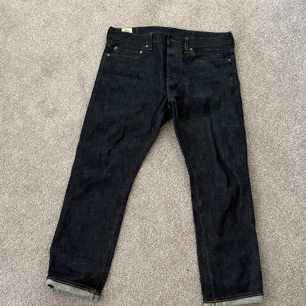 Men's Jcrew Dark Blue Jeans